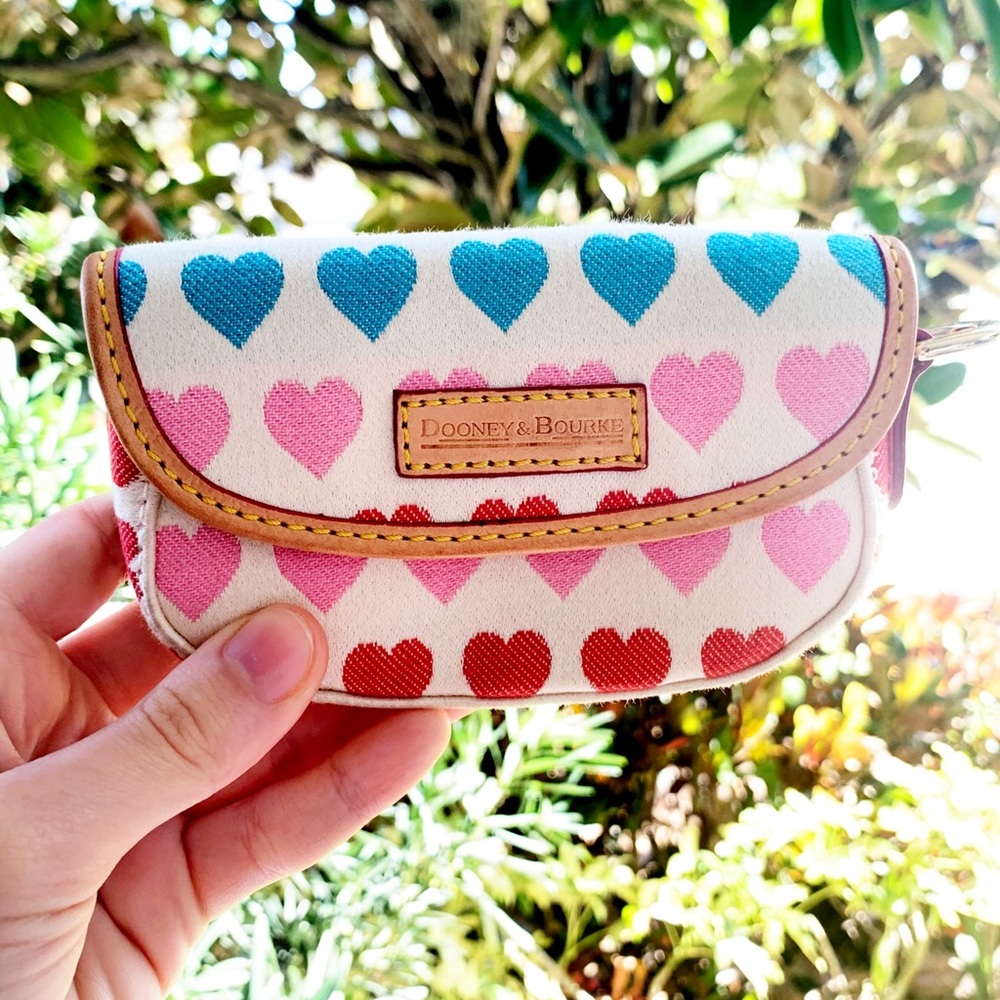 Dooney and Bourke wallet/coin purse with hearts
